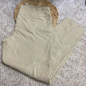 Tapered ankle casual khaki pant Stretchy Sz 16